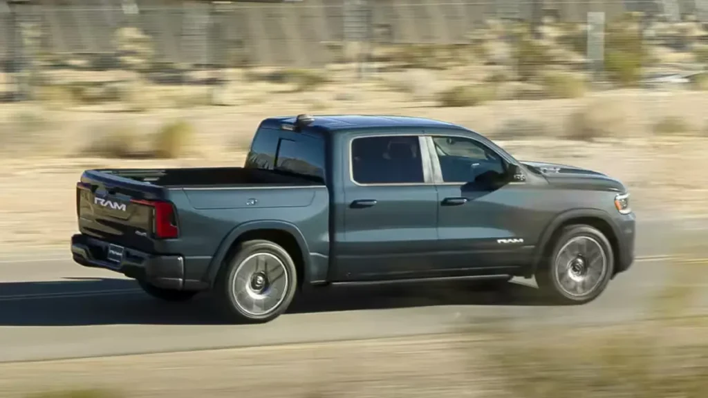 2025 Ram 1500 REV E-Pickup performance is capable of reaching 60 mph in 4.4 seconds
